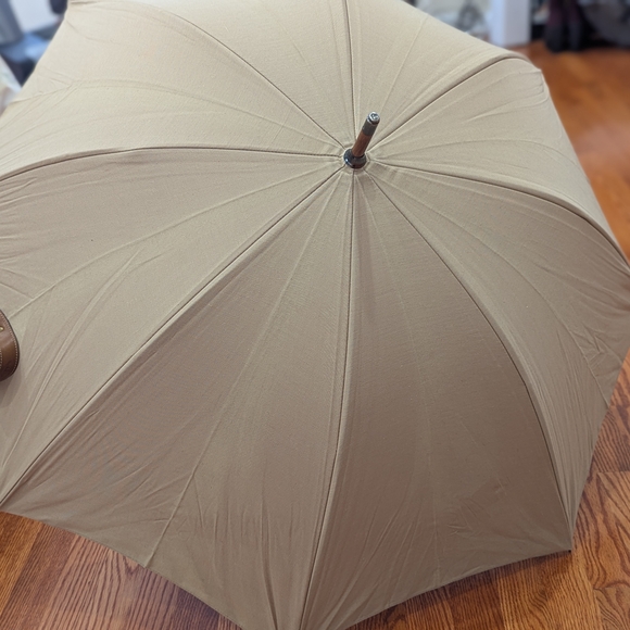 VTG GHURKA Marley Hodgeson Parasol/Umbrella Beige Large Bamboo Handle Unisex. - Picture 7 of 8
